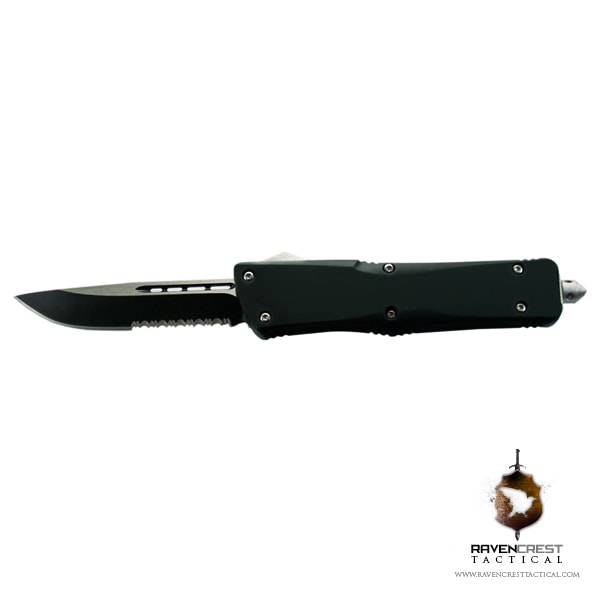 Jackal Tactical OTF Knife with Clip Point Blade