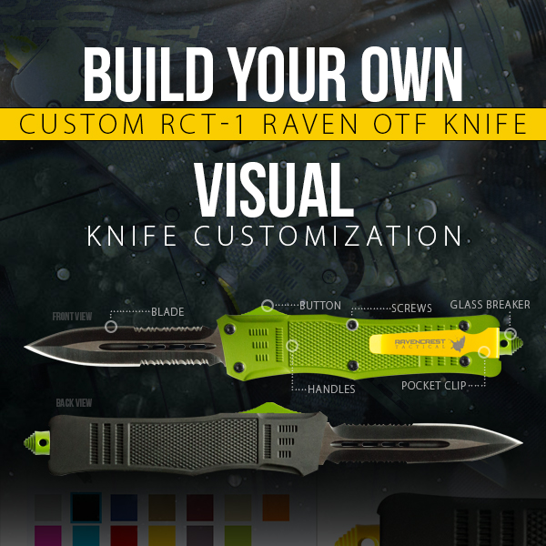 Ring Reaver OTF Knife OTF (out the front) Knife - Black - Shop Now