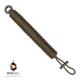 Brown and Black Survival Paracord Bracelet