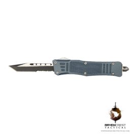 Cerakote Mini RCT-1 Raven OTF Knife Blue Titanium