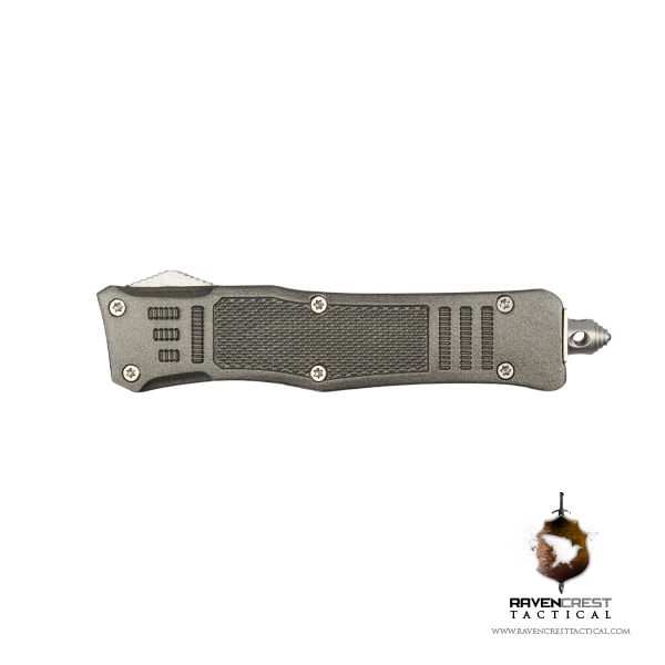 Cerakote Mini RCT-1 Raven OTF Knife Tungsten