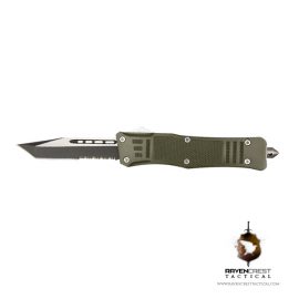 Cerakote RavenCrest Tactical RCT-1 Raven OTF Knife OD Green