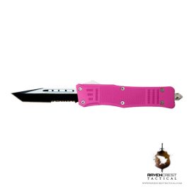Cerakote Pink RCT-1 Raven OTF Knife