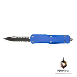 Cerakote NRA Blue Titan Bravo OTF Knife