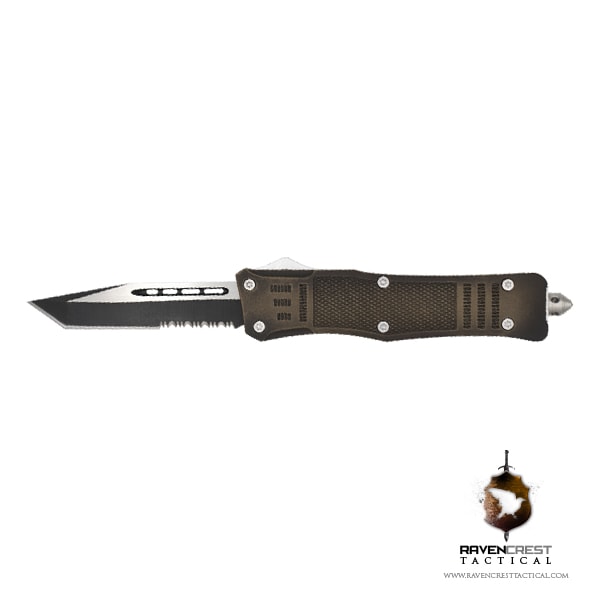 Battleworn Bronze and Black RCT-1 Raven OTF Knife