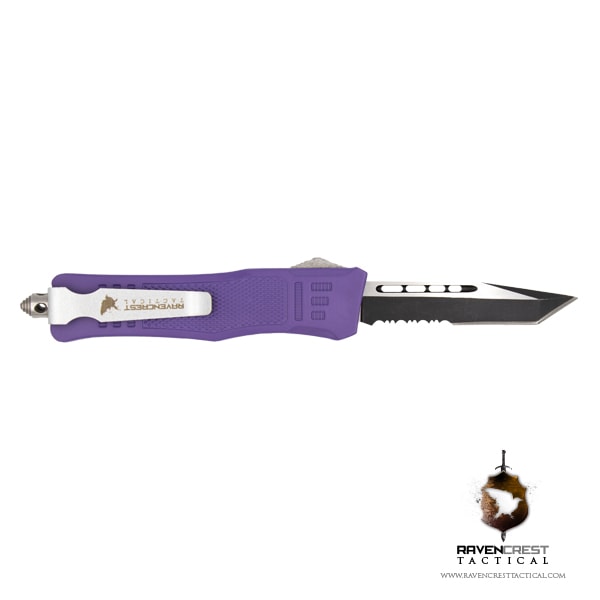 Cerakote Bright Purple Mini RCT-1 Raven OTF Knife