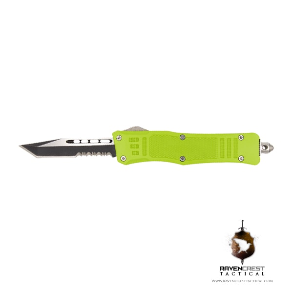 Cerakote Mini RCT-1 Raven Zombie Green OTF Knife