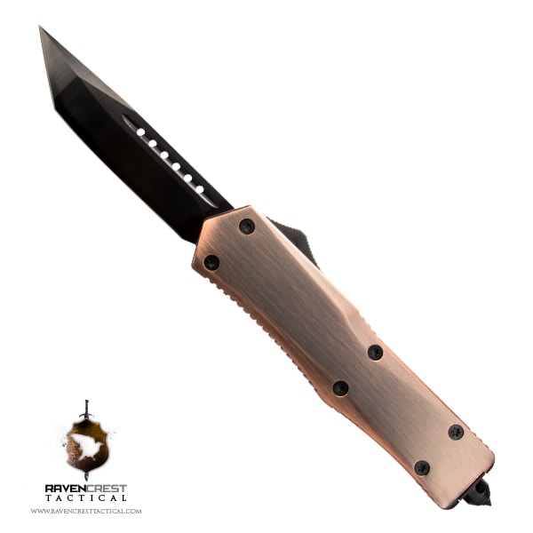 Copper & Black Titan Alpha OTF Knife
