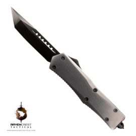 Titanium & Black Titan Alpha OTF Knife