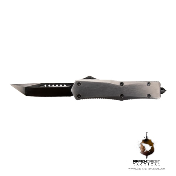 Titanium & Black Titan Alpha OTF Knife