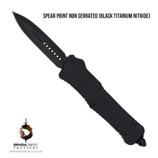 Mini Zhanshi Spear Piont Non Serrated Black TiN Blade