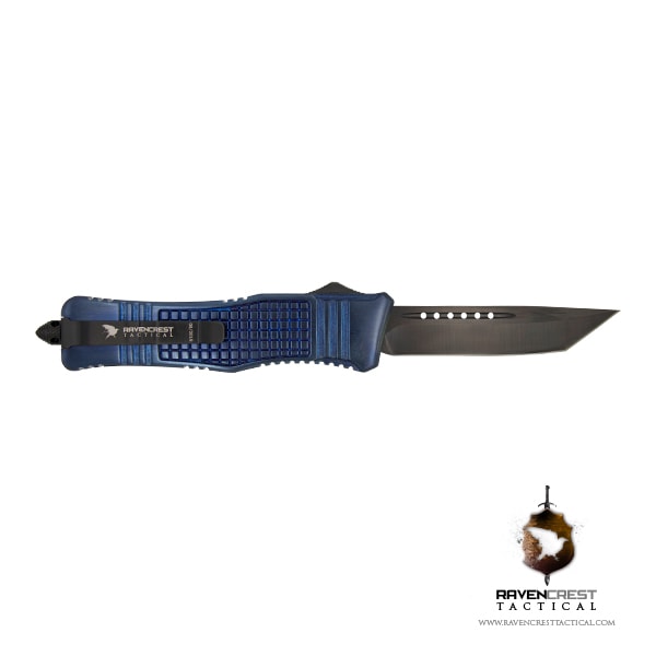 RCT-2 Raven Tactical OTF Knife (Blue)