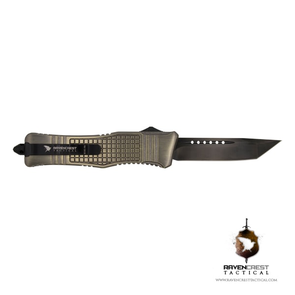 RCT-2 Raven Tactical OTF Knife (Brass)
