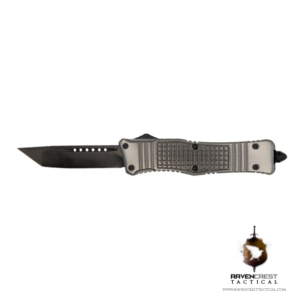 RCT-2 Raven Tactical OTF Knife (Gunmetal)