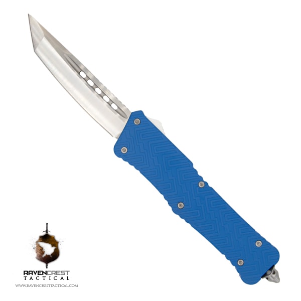 Cerakote Zhanshi (Warrior) OTF Knife (NRA Blue)