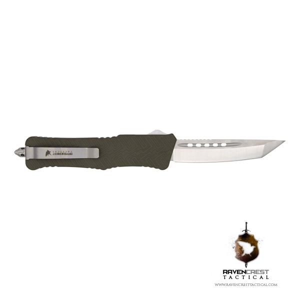 Cerakote Zhanshi (Warrior) OTF Knife (OD Green)