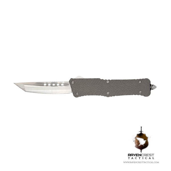 Cerakote Zhanshi (Warrior) OTF Knife (Tungsten)