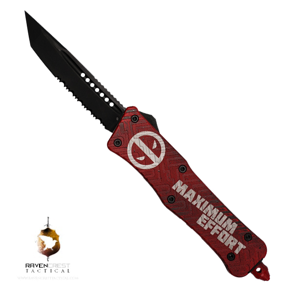 Custom Mini Zhànshì (Warrior) OTF Knife (Mini Deadpool) "Knife of the