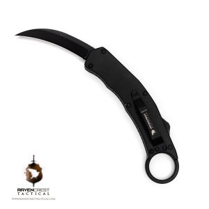 Scratch & Dent #40 Enigma Karambit Black with Graphic on Back