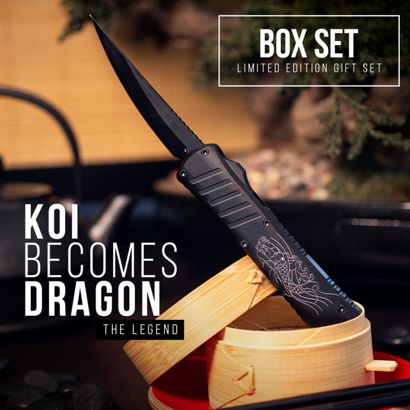 Koi Become A Dragon Covert Reaver OTF Knife Box Set