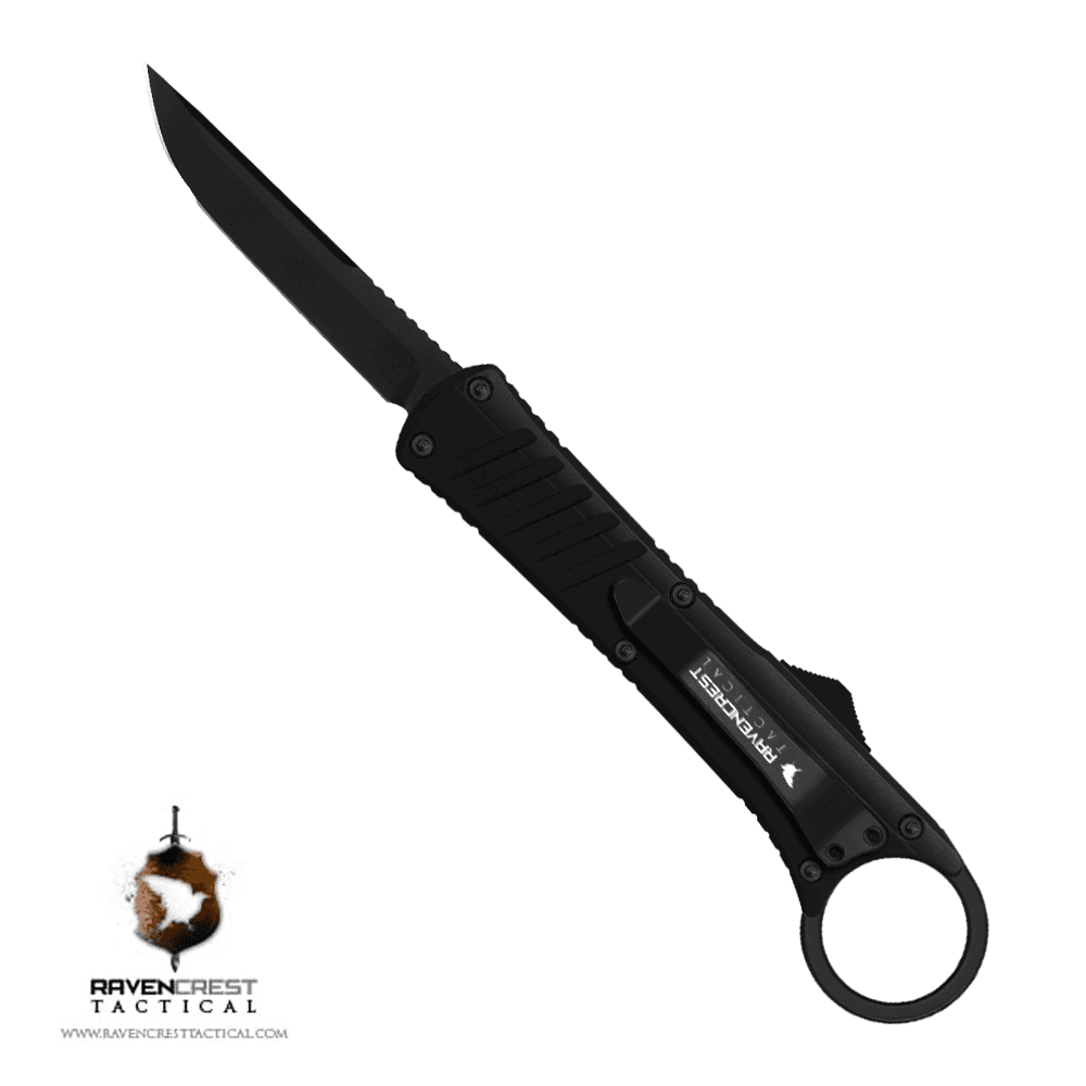 Ring Reaver OTF Knife OTF (out the front) Knife - Black - Shop Now