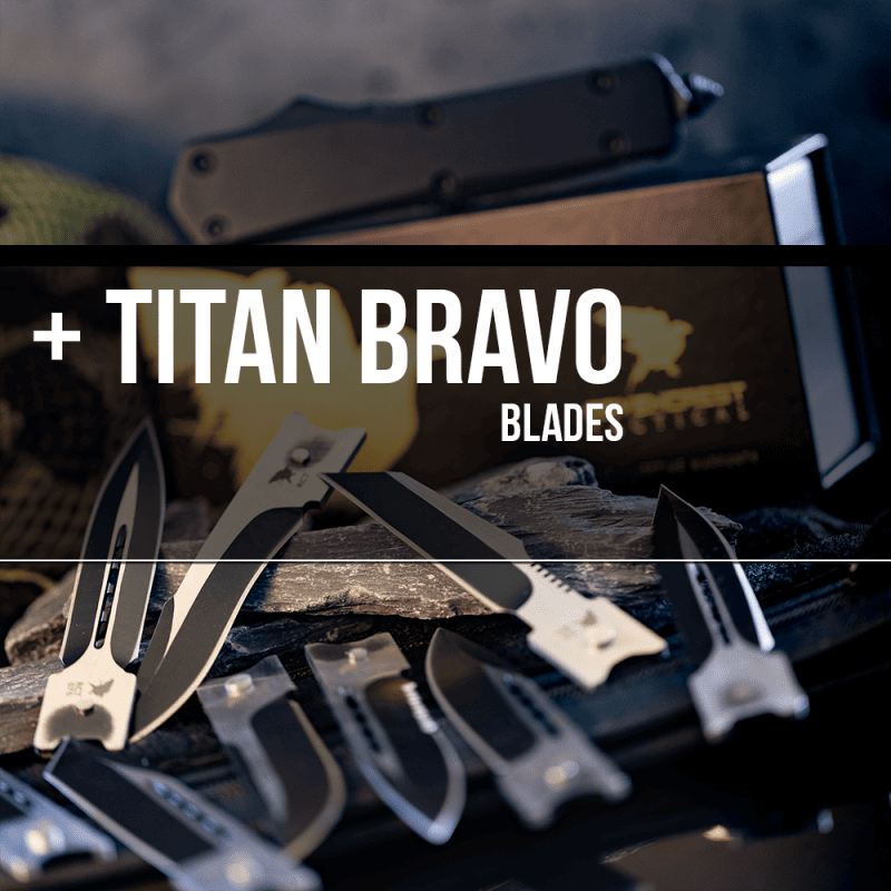 Titan Bravo OTF Knife Blades