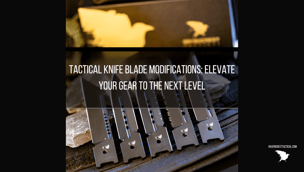 Tactical Knife Blade Modifications